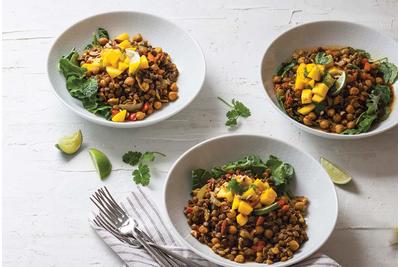 Curried Green Lentils
